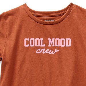 Arizona Little & Big Girls Round Neck Short Sleeve Graphic T-Shirt Size 14